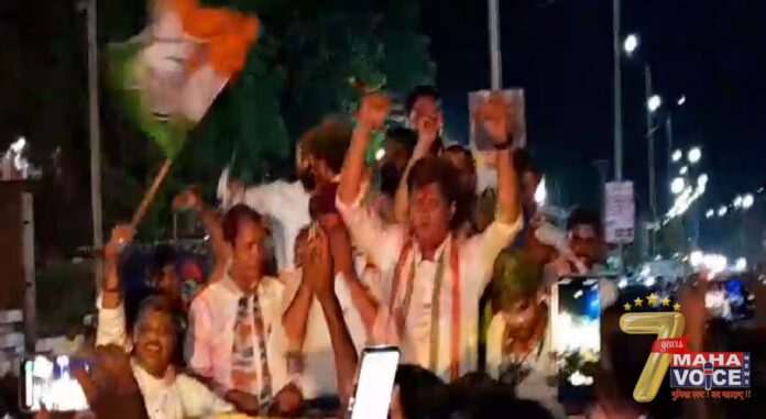 MP Shyam Kumar Barve, a grand victory rally