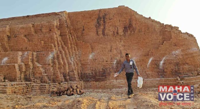 Akot Revenue Team inspects brick